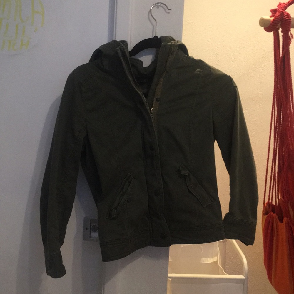 Green Abercrombie jacket